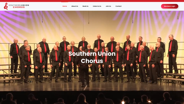 Screenshot of the The Bournemouth & East Dorset Barbershop Harmony Club website