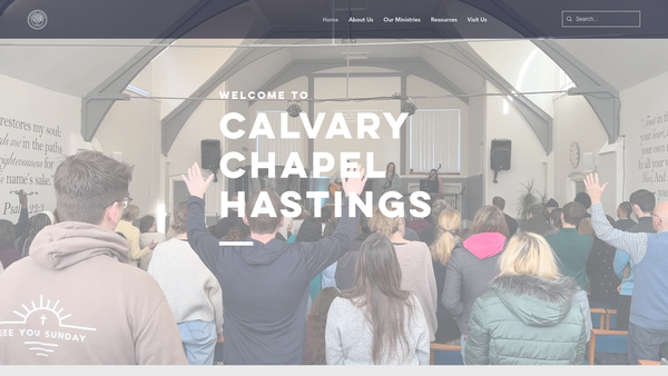 Screenshot of the Calvary Chapel Hastings Limited website