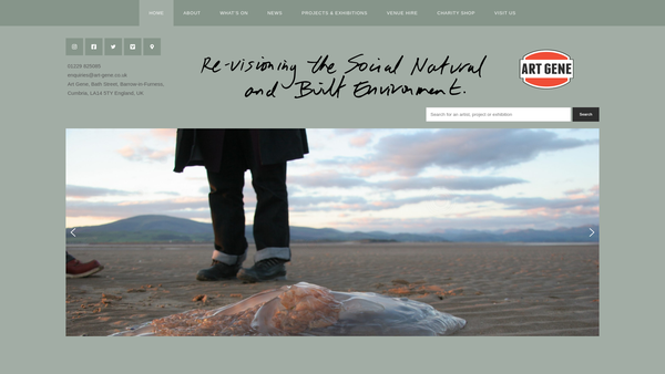 Screenshot of the Art Gene Limited website