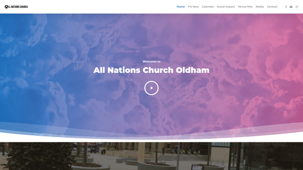 Screenshot of the All Nations Charitable Trust website
