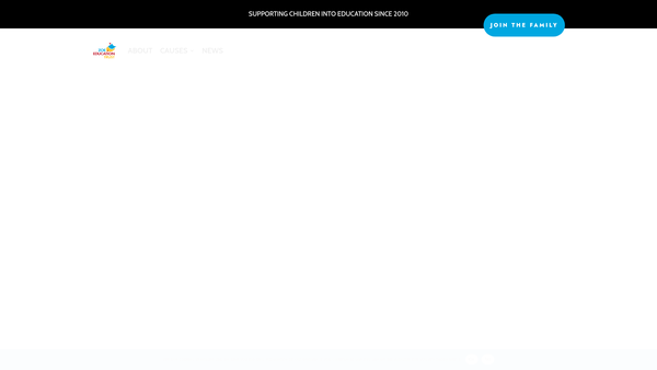 Screenshot of the Zoe Sarojini Education Trust website