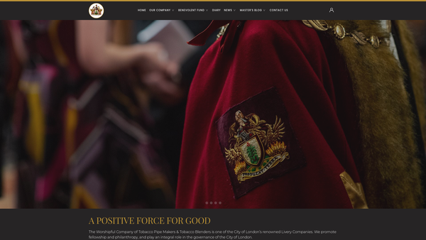 Screenshot of the The Tobacco Pipe Makers And Tobacco Trade Benevolent Fund website