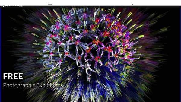Screenshot of the The Photographic Angle website