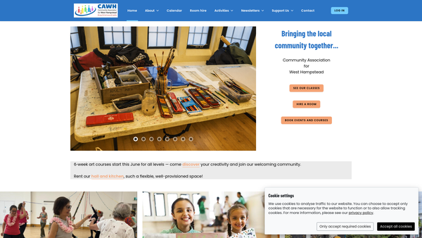 Screenshot of the The Community Association For West Hampstead website