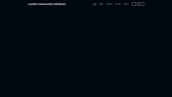 Screenshot of the Lozells Community Initiative website