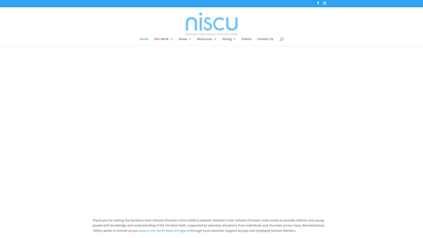Screenshot of the Northern Inter-Schools Christian Union website