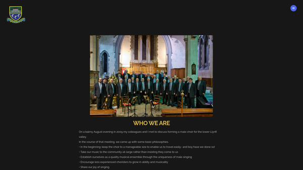 Screenshot of the Bois Goetre-Hen A'r Cylch website
