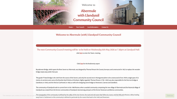 Screenshot of the Millfields Amenity Land Trust website