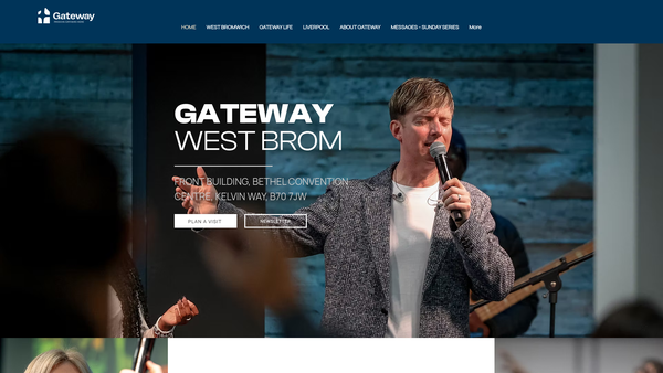 Screenshot of the Gateway Christian Centre website