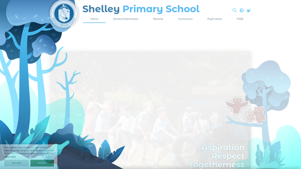 Screenshot of the Friends Of Shelley School website