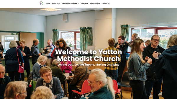 Screenshot of the Yatton Methodist Church website
