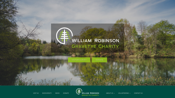 Screenshot of the William Robinson Gravetye Charity website