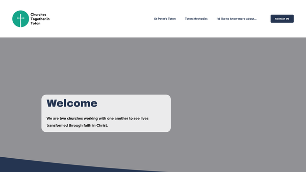 Screenshot of the The Parochial Church Council Of The Ecclesiastical Parish Of St Peter's, Toton website