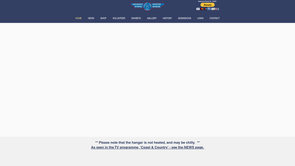 Screenshot of the Airworld Aviation Museum website