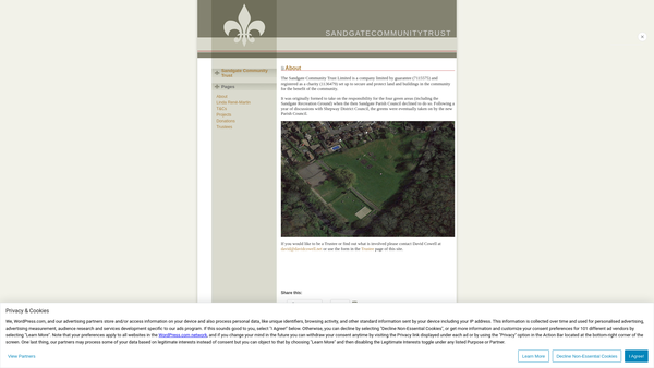 Screenshot of the Sandgate Community Trust Limited website