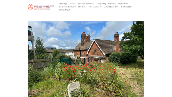 Screenshot of the The Parochial Church Council Of The Ecclesiastical Parish Of St Peters Church, Croydon website