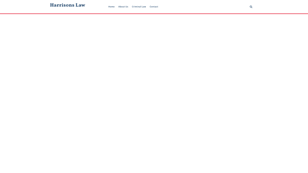 Screenshot of the Harrisons Law Limited website