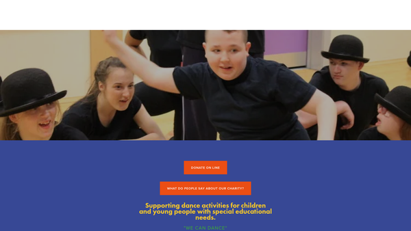 Screenshot of the We Can Dance website
