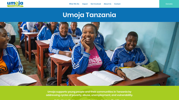 Screenshot of the Thrive Sasa website
