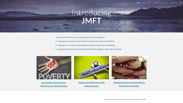 Screenshot of the The John Mason Family Trust website