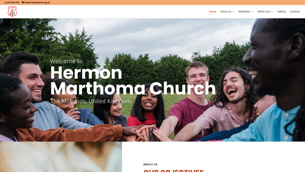Screenshot of the Hermon Mar Thoma Church website