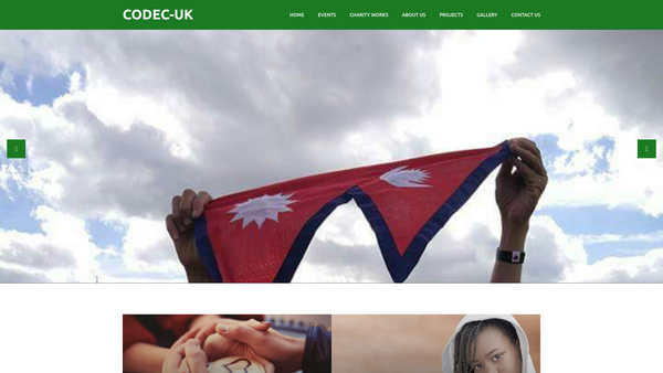 Screenshot of the Community Development Centre, UK website