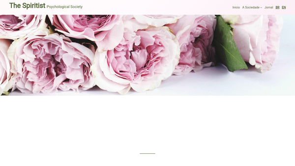Screenshot of the The Spiritist Psychological Society website