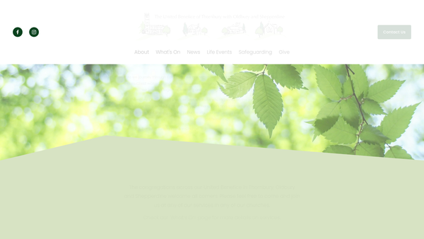 Screenshot of the The Parochial Church Council Of The Ecclesiastical Parish Of Thornbury website