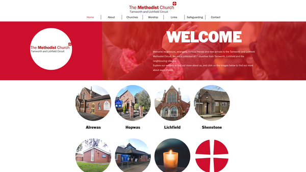 Screenshot of the Tamworth And Lichfield Methodist Circuit website