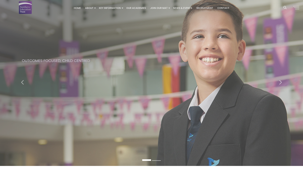 Screenshot of the North Stockton Academy Endowment Fund website