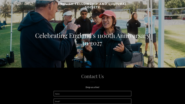 Screenshot of the English Fellowship & Cultural Society website
