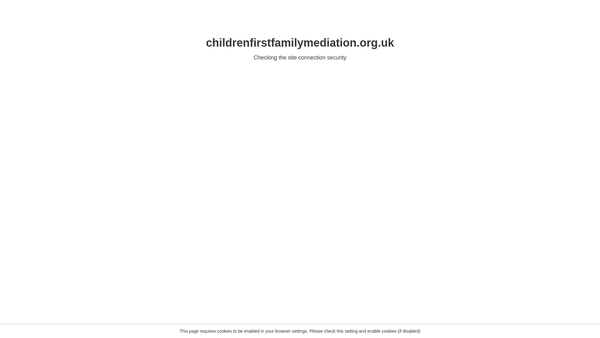 Screenshot of the Children First Family Mediation website