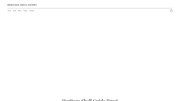 Screenshot of the Heritage Shell Guide Trust website