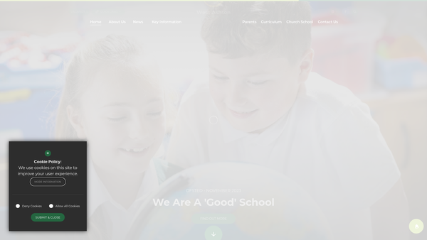 Screenshot of the Friends Of West Ashton School (Fowas) website