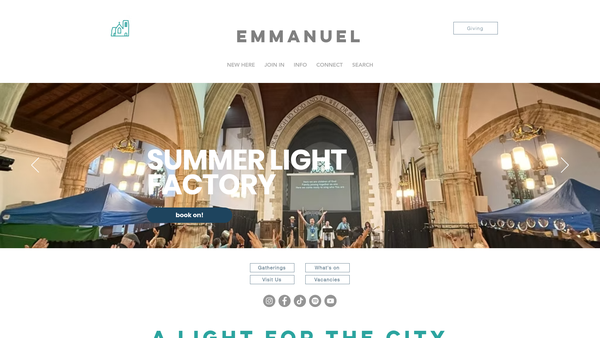 Screenshot of the The Parochial Church Council of Emmanuel with St Paul Plymouth website
