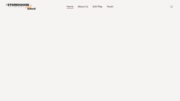 Screenshot of the The Storehouse Church Alford website