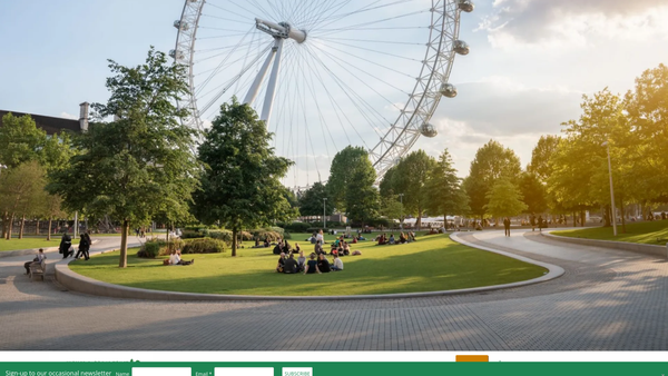 Screenshot of the Jubilee Gardens Trust website