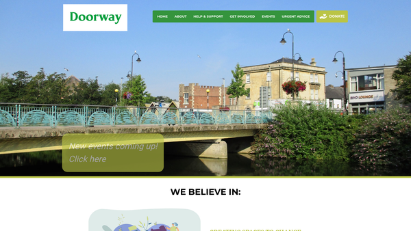Screenshot of the Doorway Wiltshire Ltd website