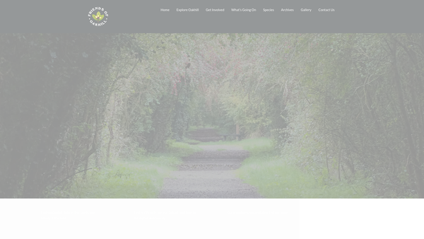Screenshot of the Friends Of Oakhill Goole website