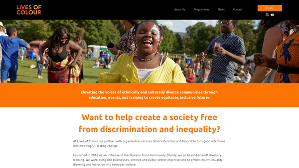 Screenshot of the Nowans Community Trust website