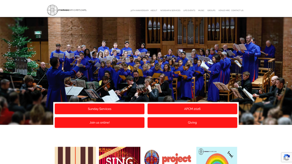Screenshot of the The Parochial Church Council Of The Ecclesiastical Parish Of Dulwich, St Barnabas website
