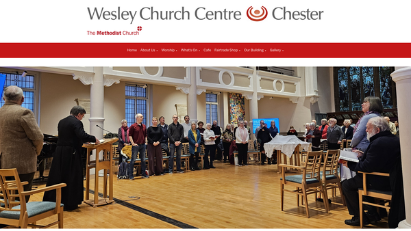 Screenshot of the Wesley Methodist Church website