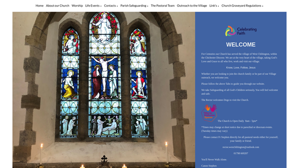 Screenshot of the The Parochial Church Council Of The Ecclesiastical Parish Of St Mary, West Chiltington website
