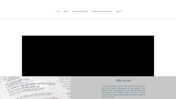 Screenshot of the Hungerford, Church On The Rock website