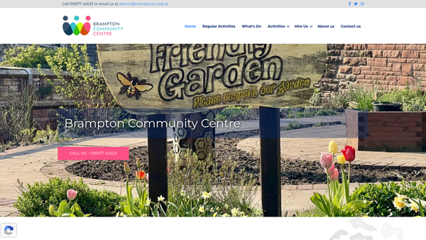 Screenshot of the Brampton And Beyond Community Trust website