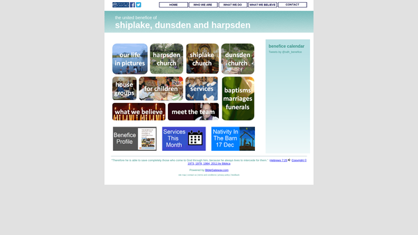Screenshot of the The Parochial Church Council Of The Ecclesiastical Parish Of Shiplake With Dunsden website