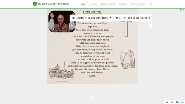 Screenshot of the Friends Of St Albans Association website