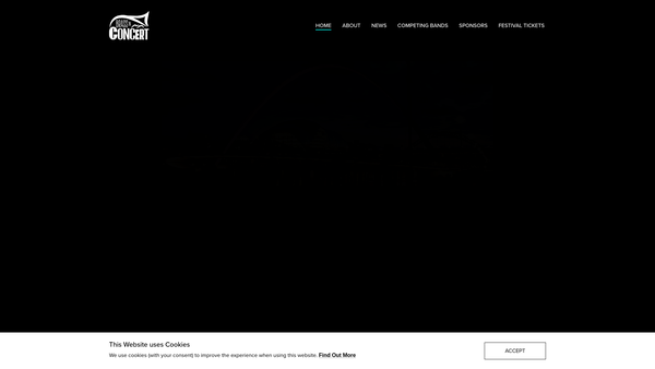 Screenshot of the The Brass In Concert Championship website