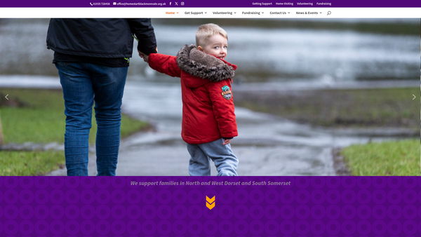 Screenshot of the Home-Start Blackmore Vale website