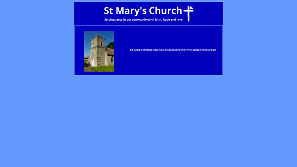 Screenshot of the The Parochial Church Council Of The Ecclesiastical Parish Of St Mary's, Saltford website